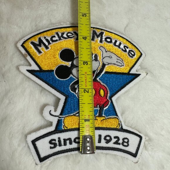 Vintage Large Mickey Mouse Pie Eyes Cloth Patch Walt Disney Sew On full body - Picture 5 of 6